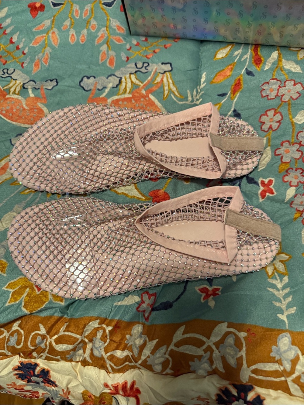 Women's Pink Mesh Slip-On Flats